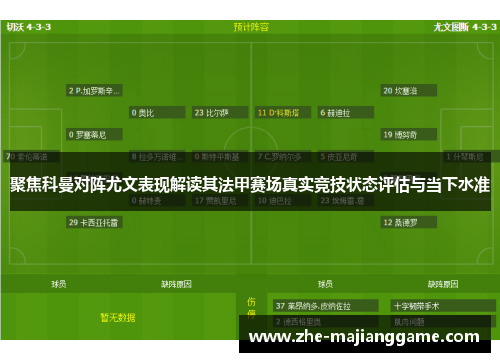 聚焦科曼对阵尤文表现解读其法甲赛场真实竞技状态评估与当下水准